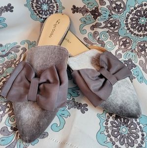 Zigi Soho Grey Velvet Mules